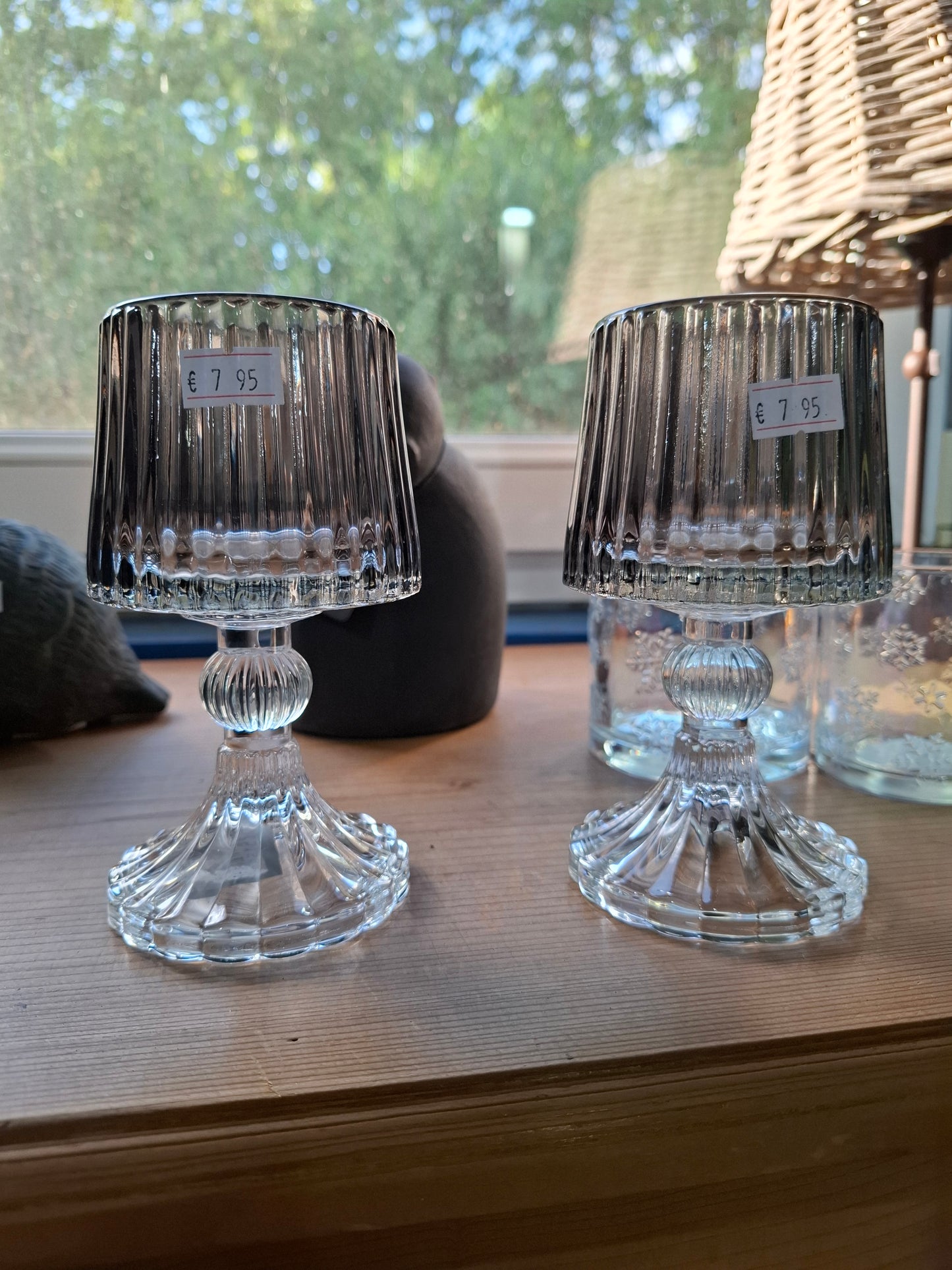 Glazen windlicht