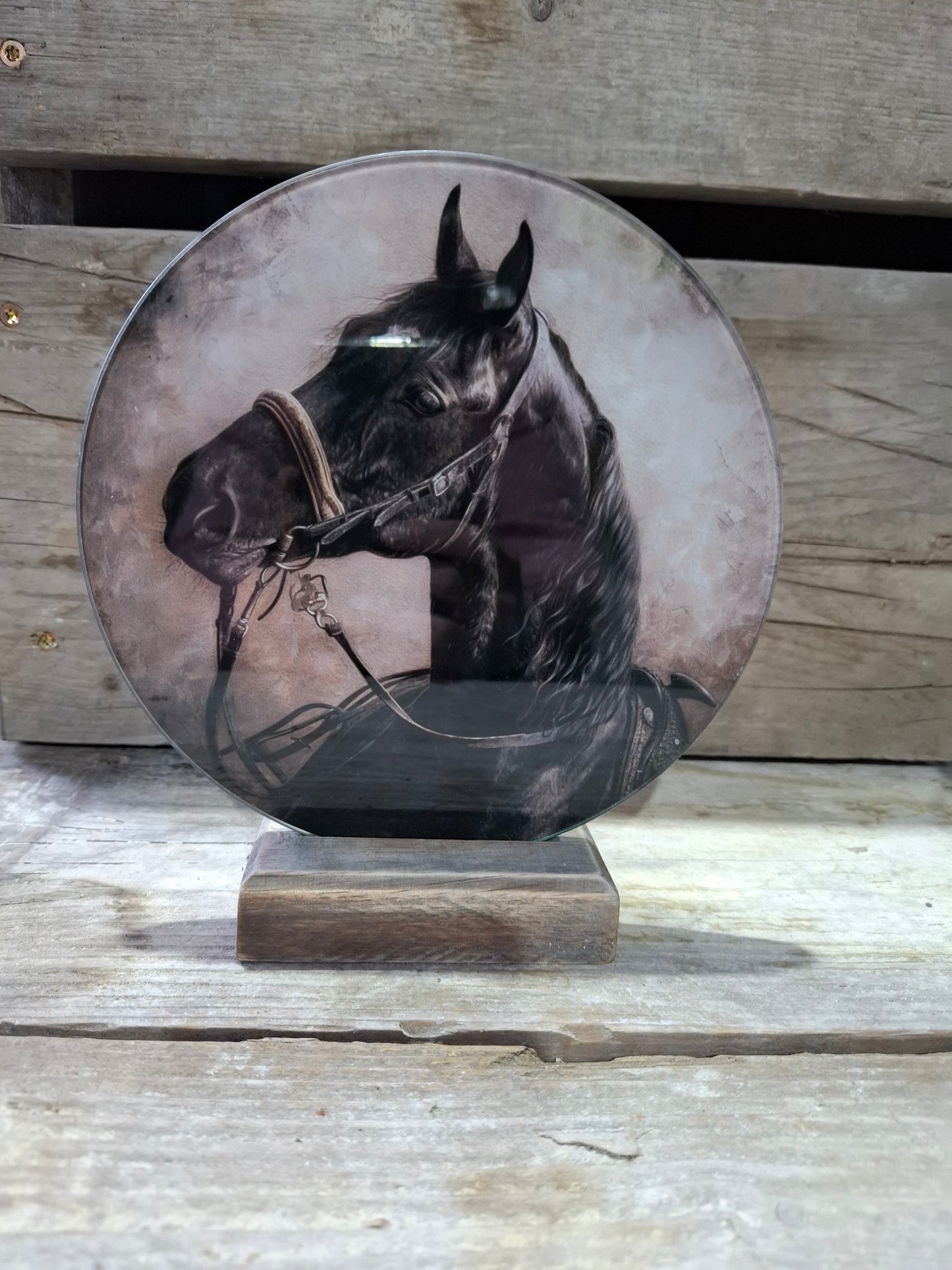 Glasplaat met print